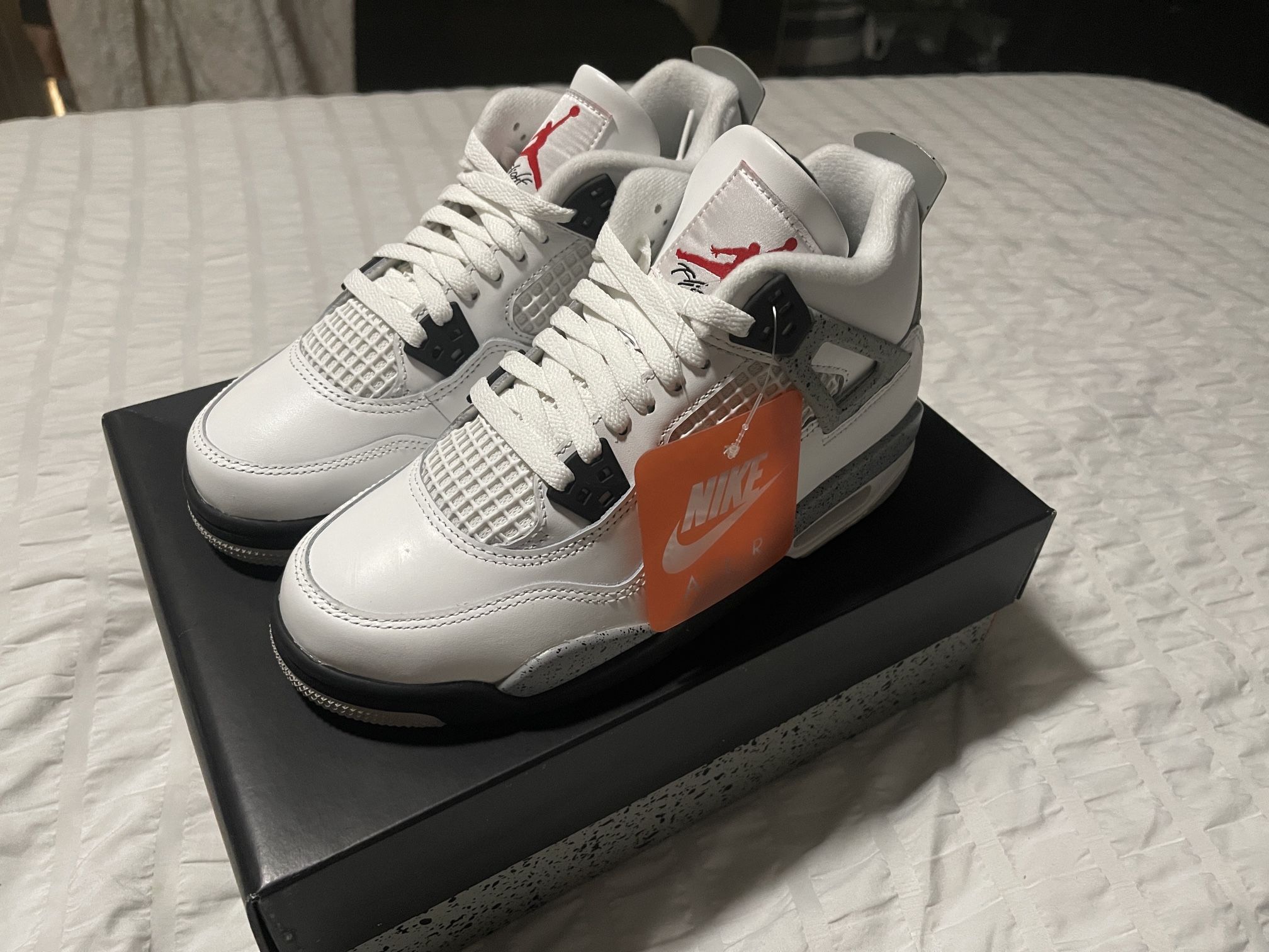 New Jordan 4 Retro White Cement!