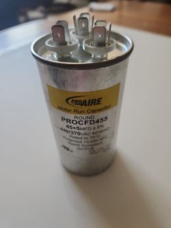 Motor run capacitor, ProAire, PRO CFD 455