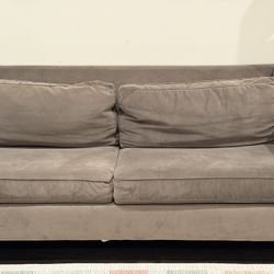 West Elm Paidge 81" Queen Sleeper Sofa - Dark Grey Velvet 