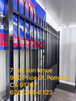 7’ Tall Iron Fence