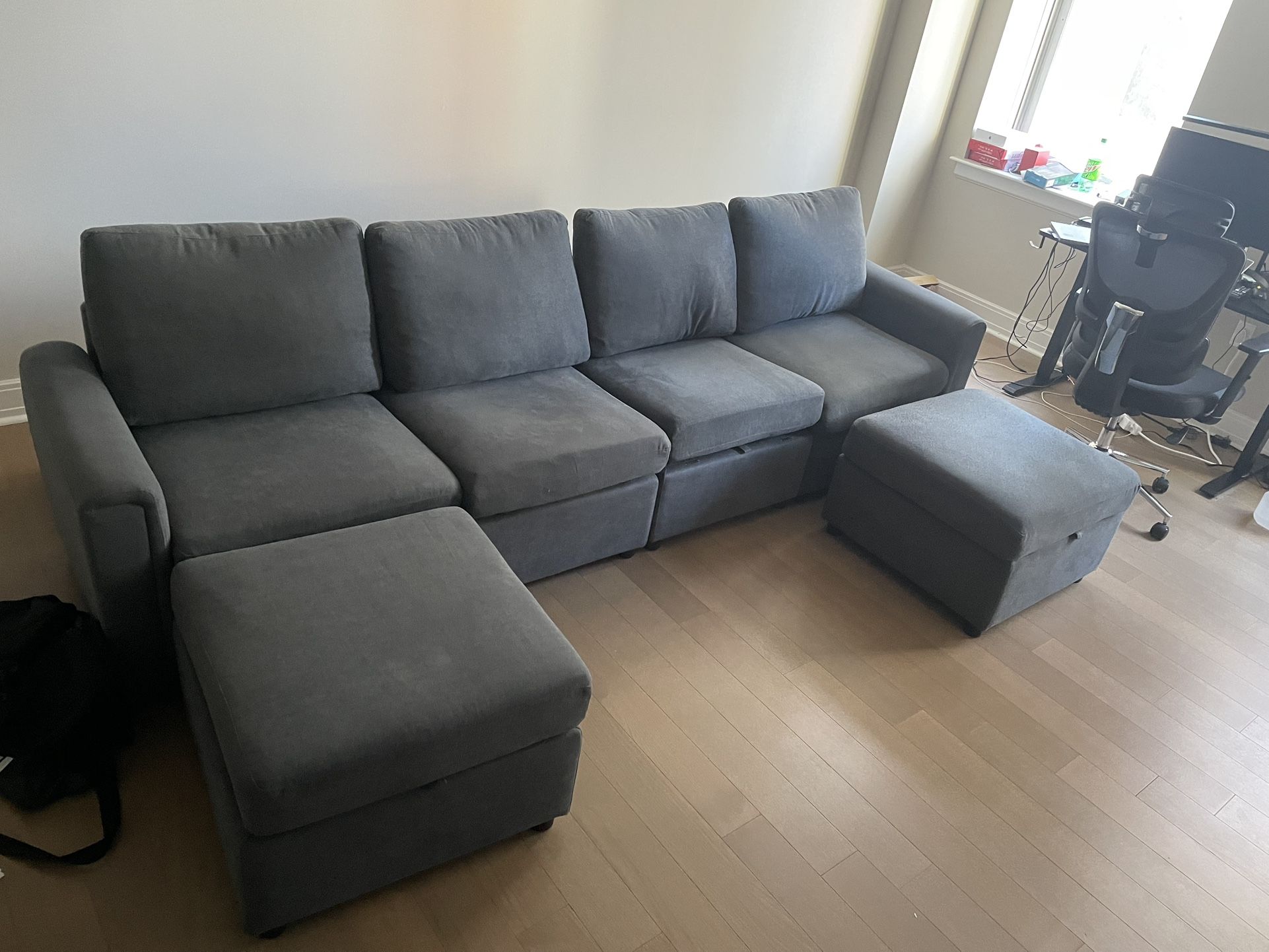 LINSY HOME Modular Sectional Sofa