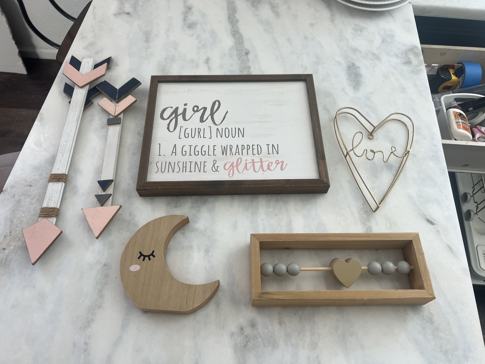 Girls Wall And Room Decorations. Kids Or Nursery.