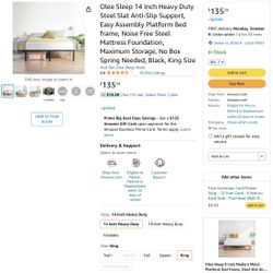 Platform King Bed Frame