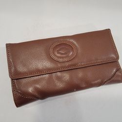 Vintage White-Stag Tri-fold Womens Brown Wallet - Faux Leather