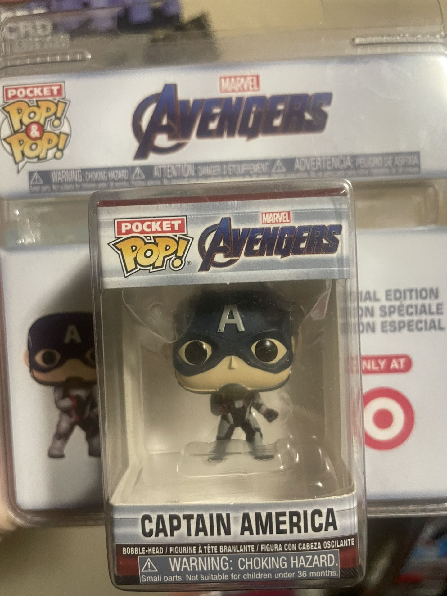 Avengers Captain America Pocket Pop Vinyl Mini Figure