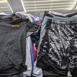 LOT OF T SHIRTS, SHORTS (28-Piece) (Polo, Calvin Klein Etc.)