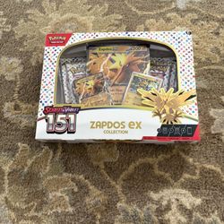 Pokemon TCG 151 Zapdos EX Collection Box