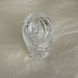 Vintage Crystal Egg With Lid. Use For Toothpick Or Trinkets