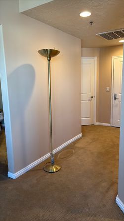 Brass Torchiere Floor Lamp