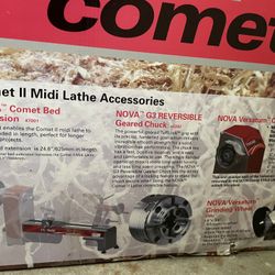 Nova Comet Midi Lathe And Stand 