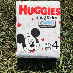 Huggies Snug & Dry Size 4 Diapers - 30 Count