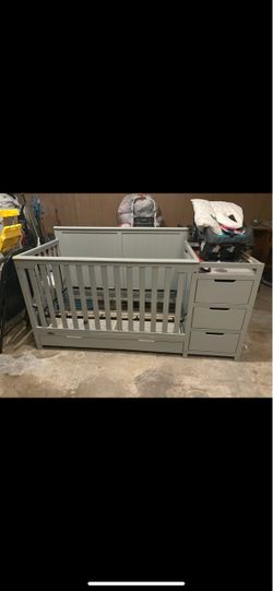 Crib and changing table