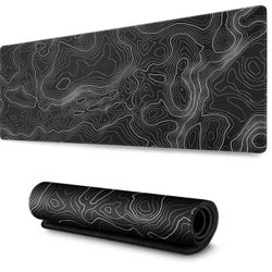 AQQA XXL Gaming Mouse Pad 35x17 Topo Map Print 3B-8