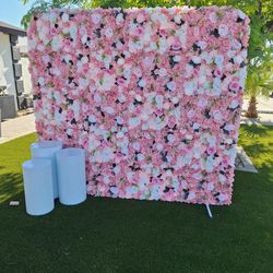 Flower Wall Backdrop Available For Your Next Event