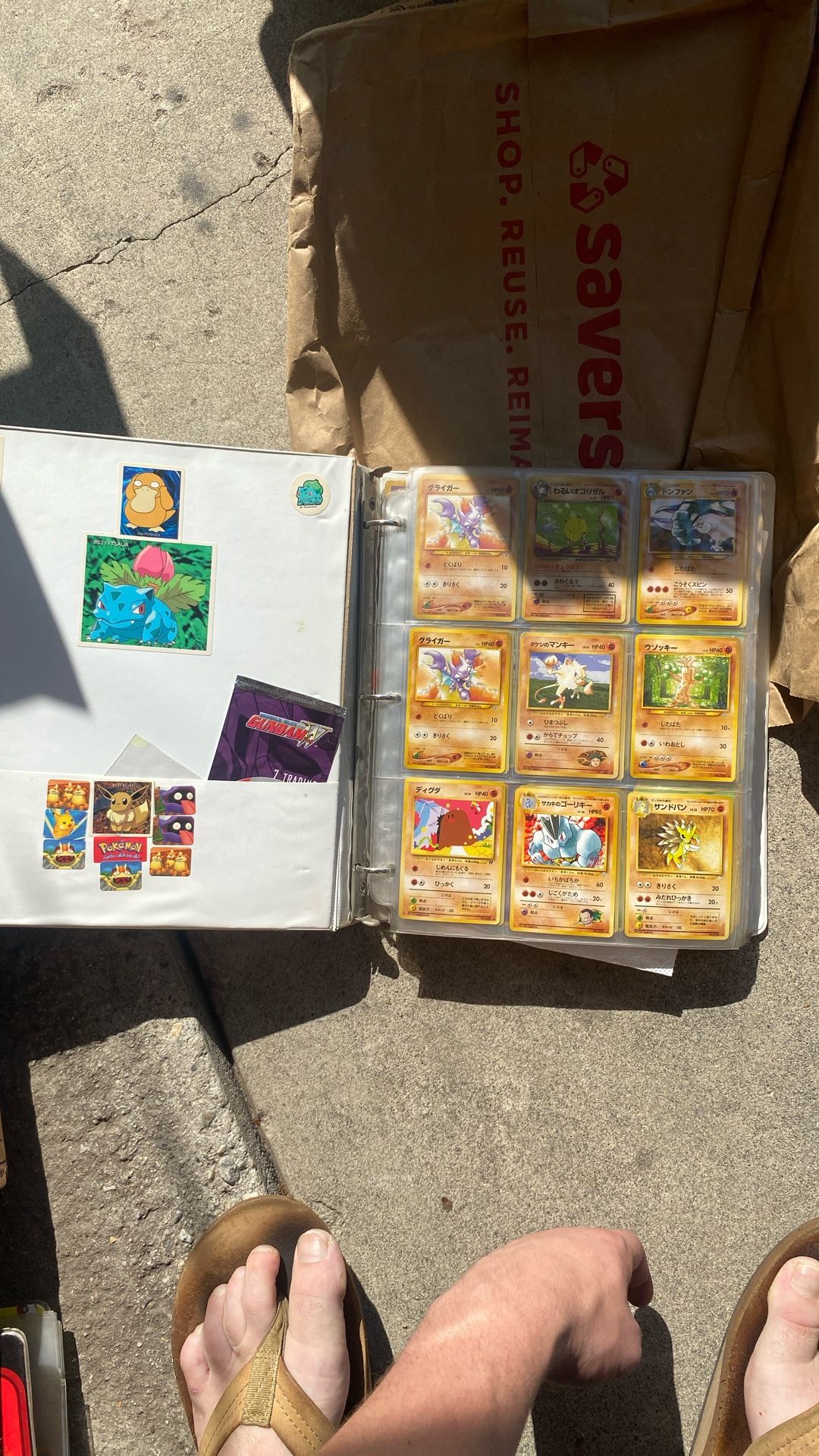 Binder Full Of Pokémon Cards From The 90s