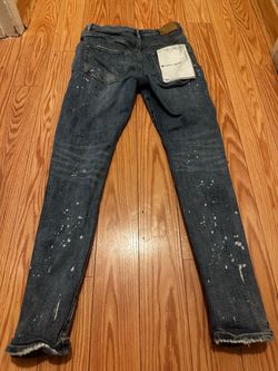 Purple Brand Jeans with Paint Splatter