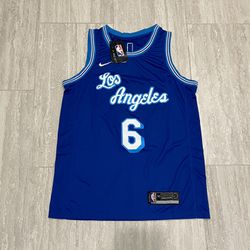 Brand New with Tags Nike LeBron James Los Angeles Lakers Throwback Blue  Stitched Mens Jersey Size Medium for Sale in Manalapan Township, NJ -  OfferUp