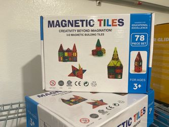 Magnetic Tiles 3D Building Set 78 Pieces