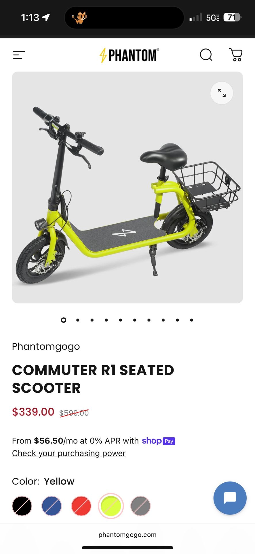 Phantom GoGo EScooter