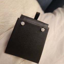 10k WG .25 CTW  DIA RNDCLIST Earrings