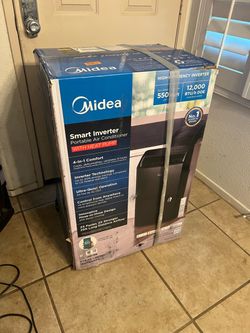 Midea Duo 12000 BTU (DOE) 115-Volt Vented Large Room Smart Portable Air Conditioner with Heater, Remote Included