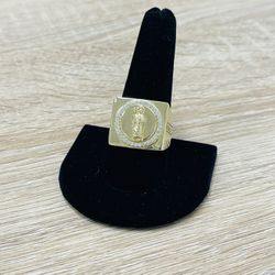 10K Yellow Gold San Judas Ring