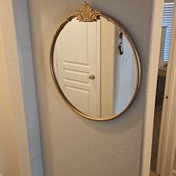 Gold Color Frame Hanging Mirror