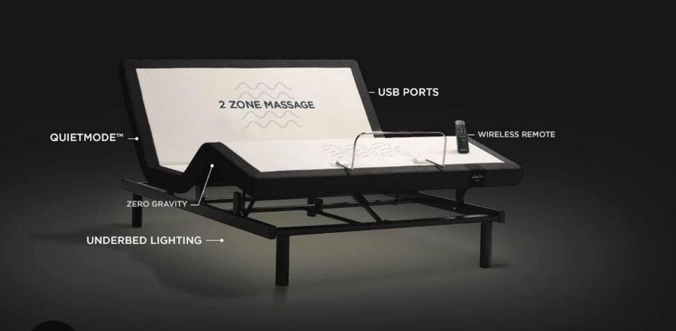 KING SIZE ERGO ADJUSTABLE BED BY TEMPUR PEDIC