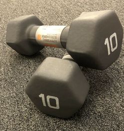 🔥CAP Hex Neoprene Dumbbell 10 Pound Set Brand NEW🔥
