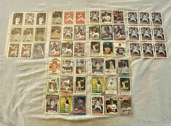 🔥 Nolan Ryan Vintage Baseball Card Lot – Astros Era 56 Cards 🔥