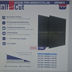 3 - Solar Panels , Bifocal , Cw Energy,UL , 410w