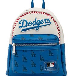 Genuine Loungefly LA Dodgers Baseball Mini Backpack