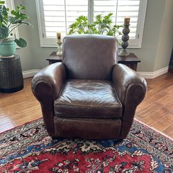 RH Leather Parisian Club Chair