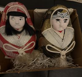 Japanese dolls ( Sold In Set )