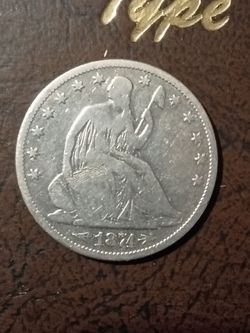 1874 seated half dollar with arrows