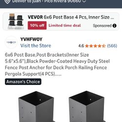 Deck Post Anchors Set Of 4