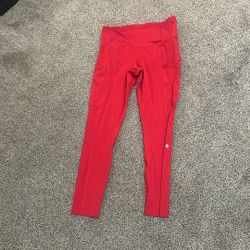 Red Lululemon Leggings 