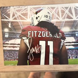Larry Fitzgerald 11 X 14 Signed Poster