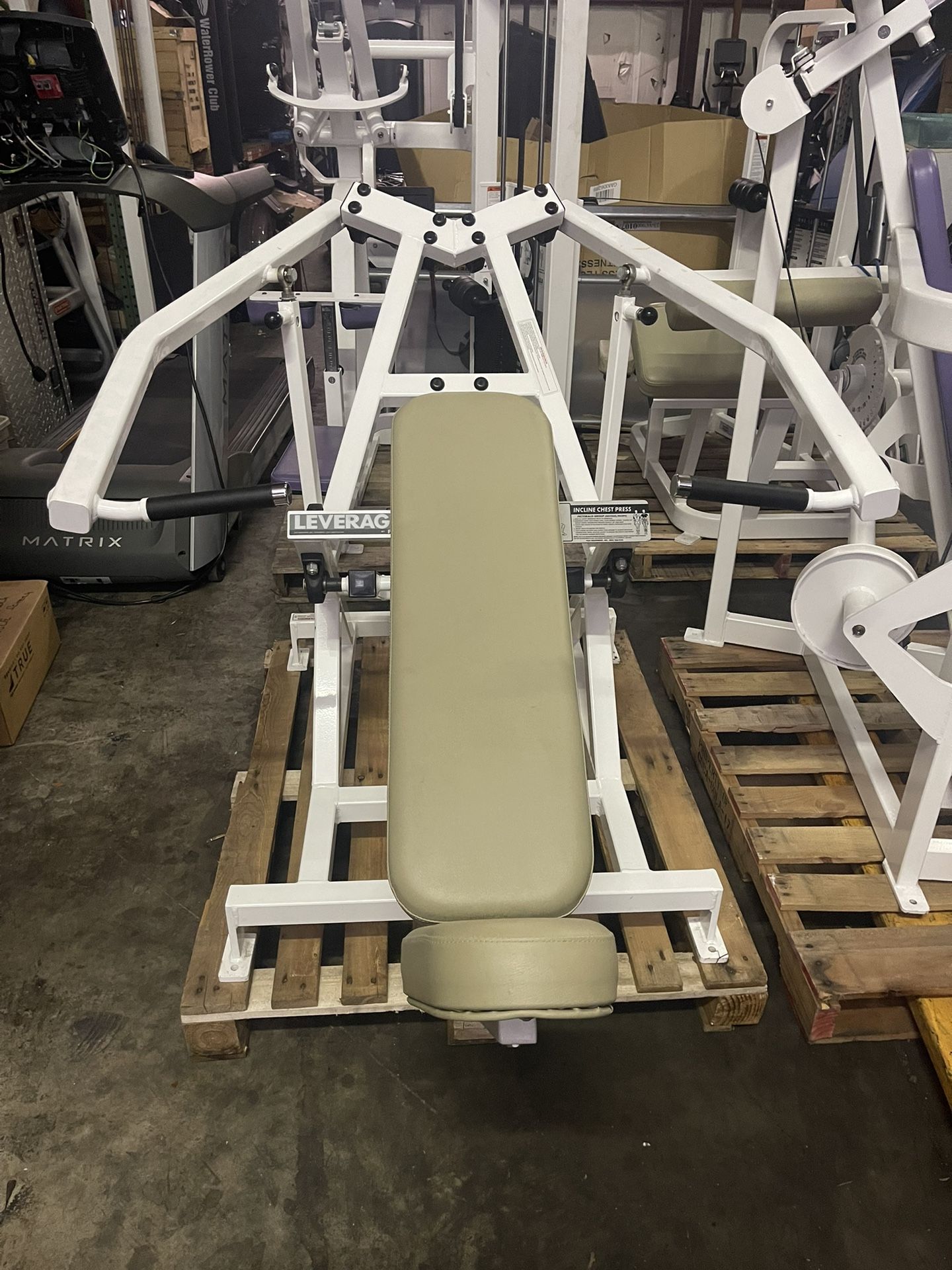 Flex Fitness Leverage Incline Chest Press Machine Plate Load - Super Clean