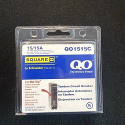 Square D 15A Single-Pole Tandem Circuit Breaker