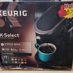 Keurig K-Select Coffee Maker, Single Serve K-Cup Pod Coffee Brewer, With Strength Control And Hot Wa