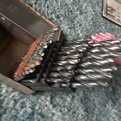 Steel Short Length Drill Bit Set With Metal Case