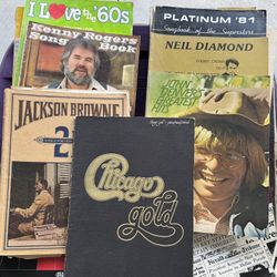 17 Guitar Songbook Lot, Jim Croce, Jackson Browne, Garth Brooks, Chicago Etc 