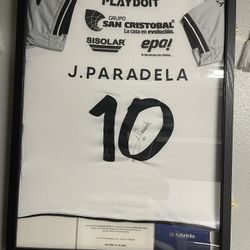 Soccer Jersey Autograph With Frame 