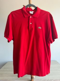 Lacoste Red Piqué Polo Shirt