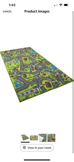 Kids Playing Cars Rug