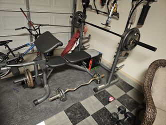 Weight Bench And Weights