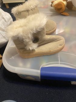 Toddler Girl Suede Boots Size 10 1/2