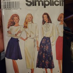 Simplicity Pattern 8675 Misses*2 Skirts / 2 Lengths *  Sz 4-8