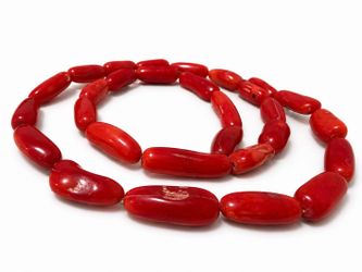 🔥 Natural Red Coral Bead Strands – Bold & Unique 🔥